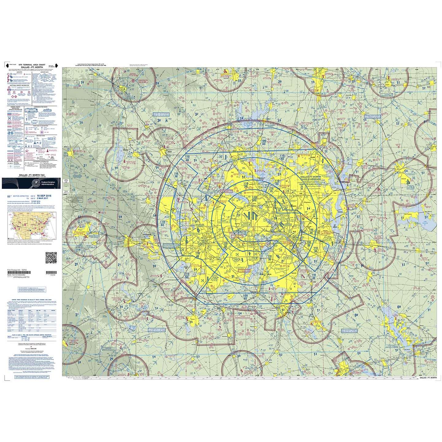 VFR TAC MINNEAPOLIS-ST PAUL TMSP FAA Chart Current Edition 