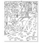 Activity Books: Zoo :Hidden Picture Puzzles in the Forest: 50 Seek-and-Find Puzzles to Solve and Color