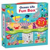 Fish, Sealife, Aquatic Creatures :Ocean Life Fun Box: Includes a Storybook and a 2-in-1 puzzle