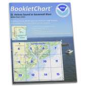 Atlantic Coast Charts :NOAA BookletChart 11513: St. Helena Sound to Savannah River, Handy 8.5" x 11" Size. Paper Chart Book Designed for use Aboard Small Craft