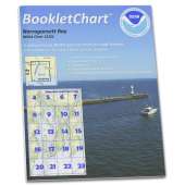 Atlantic Coast Charts :NOAA BookletChart 13221: Narragansett Bay, Handy 8.5" x 11" Size. Paper Chart Book Designed for use Aboard Small Craft