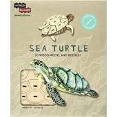 Fish, Sealife, Aquatic Creatures :IncrediBuilds Animal Collection: Sea Turtle 3D Model and Booklet