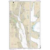 Alaska Charts :NOAA Chart 17317: Lynn Canal-Point Sherman to Skagway;Lutak Inlet;Skagway and Nahku Bay;Portage Cove: Chilkoot Inlet