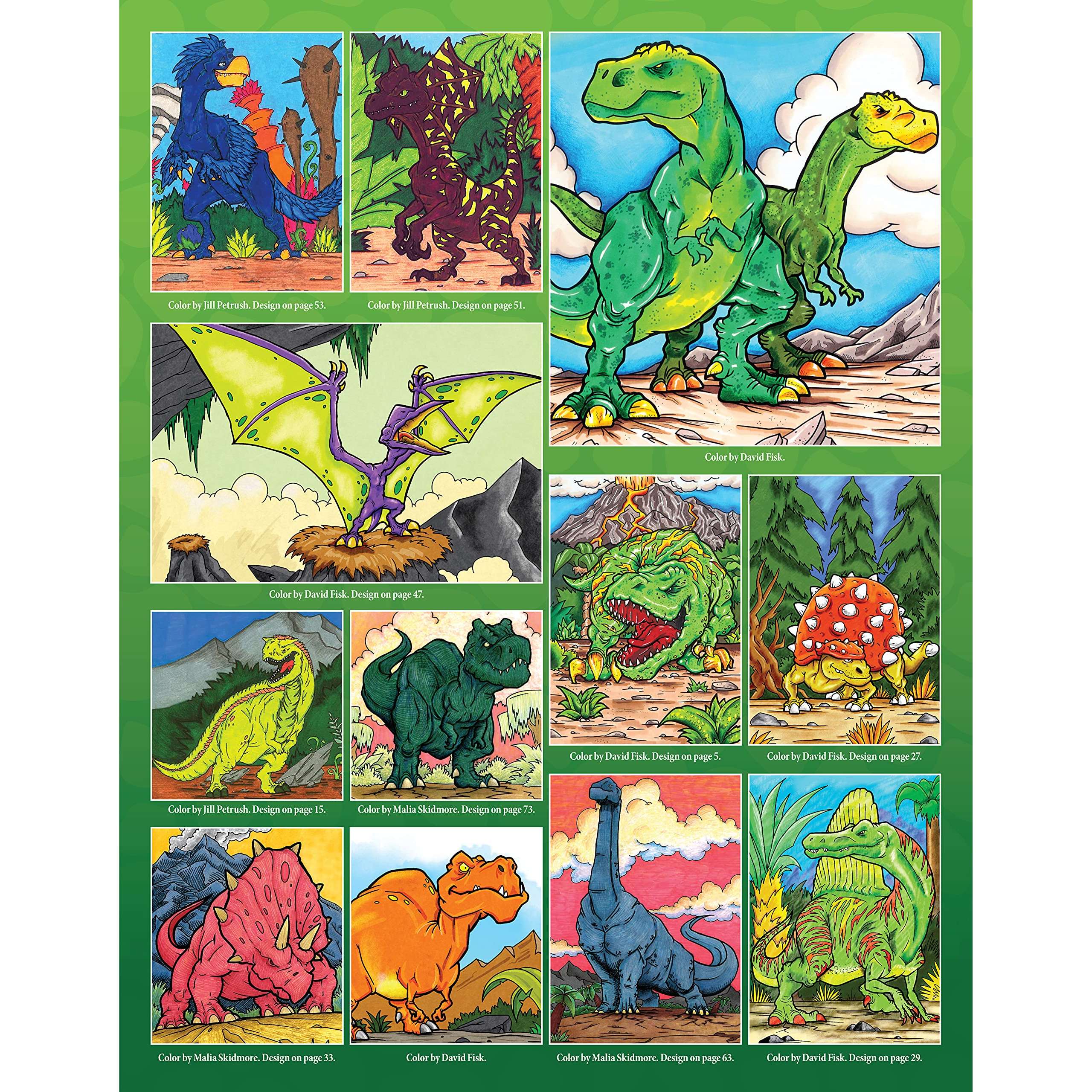 DINOSAURS Educational Activity PLACEMAT Learn Dinosaur Facts History ILLUSTRATED 