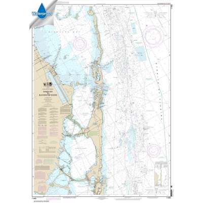 Waterproof NOAA Charts :Waterproof NOAA Chart 11463: Intracoastal Waterway Sands Key to Blackwater Sound