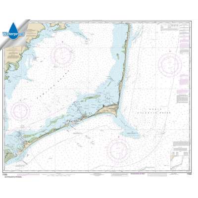 Atlantic Coast Charts :Waterproof NOAA Chart 11555: Cape Hatteras-Wimble Shoals to Ocracoke Inlet
