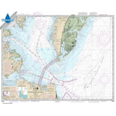 Atlantic Coast Charts :Waterproof NOAA Chart 12221: Chesapeake Bay Entrance