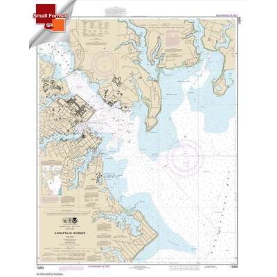 Atlantic Coast Charts :Small Format NOAA Chart 12283: Annapolis Harbor