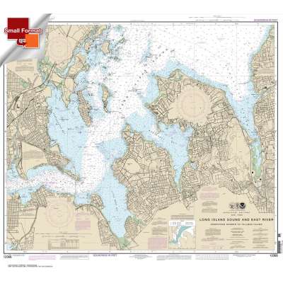 Atlantic Coast Charts :Small Format NOAA Chart 12366: Long Island Sound and East River Hempstead Harbor to Tallman Island