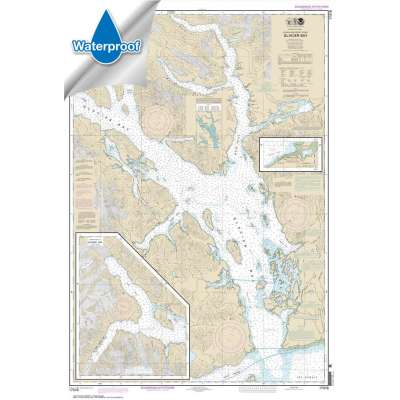 Alaska Charts :Waterproof NOAA Chart 17318: Glacier Bay;Bartlett Cove