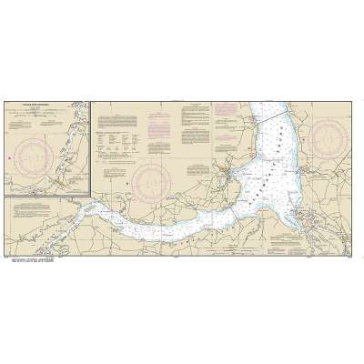 Atlantic Coast Charts :NOAA Chart 12205: Cape Henry to Pamlico Sound, Including Albemarle Sd.; Rudee Heights (6 PAGE FOLIO)