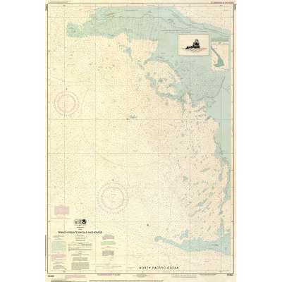 Decorative NOAA Charts :ANTIQUED HISTORICAL NOAA Chart 19402: French Frigate Shoals Anchorage