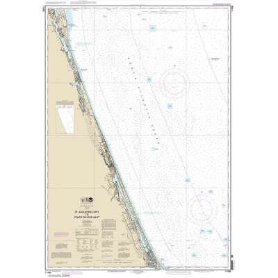 Atlantic Coast Charts :NOAA Chart 11486: St. Augustine Light to Ponce de Leon Inlet