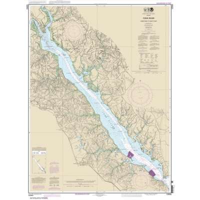 Atlantic Coast Charts :NOAA Chart 12243: York River Yorktown to West Point