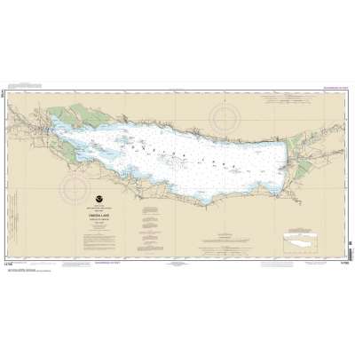 Great Lakes Charts :NOAA Chart 14788: Oneida Lake - Lock 22 to Lock 23