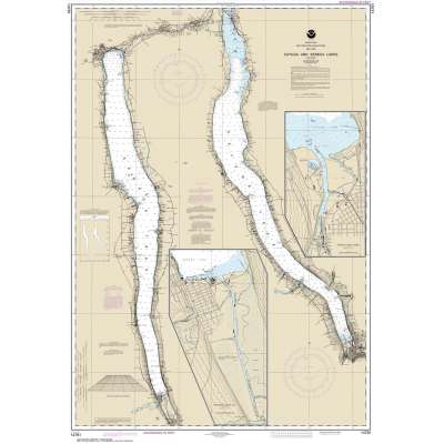 Great Lakes Charts :NOAA Chart 14791: Cayuga and Seneca Lakes;Watkins Glen;Ithaca
