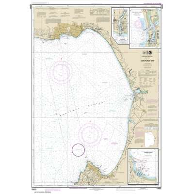 Pacific Coast Charts :NOAA Chart 18685: Monterey Bay;Monterey Harbor;Moss Landing Harbor;Santa Cruz Small Craft Harbor