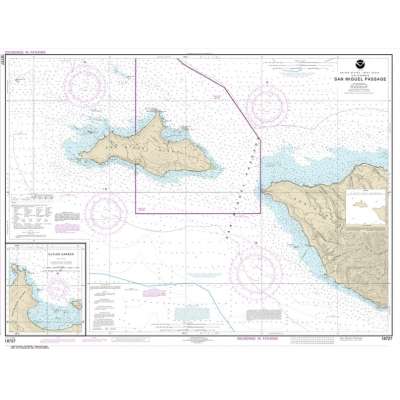 Pacific Coast Charts :HISTORICAL NOAA Chart 18727: San Miguel Passage;Cuyler Harbor
