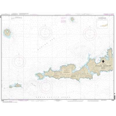 Alaska Charts :HISTORICAL NOAA Chart 16486: Atka Island: western part