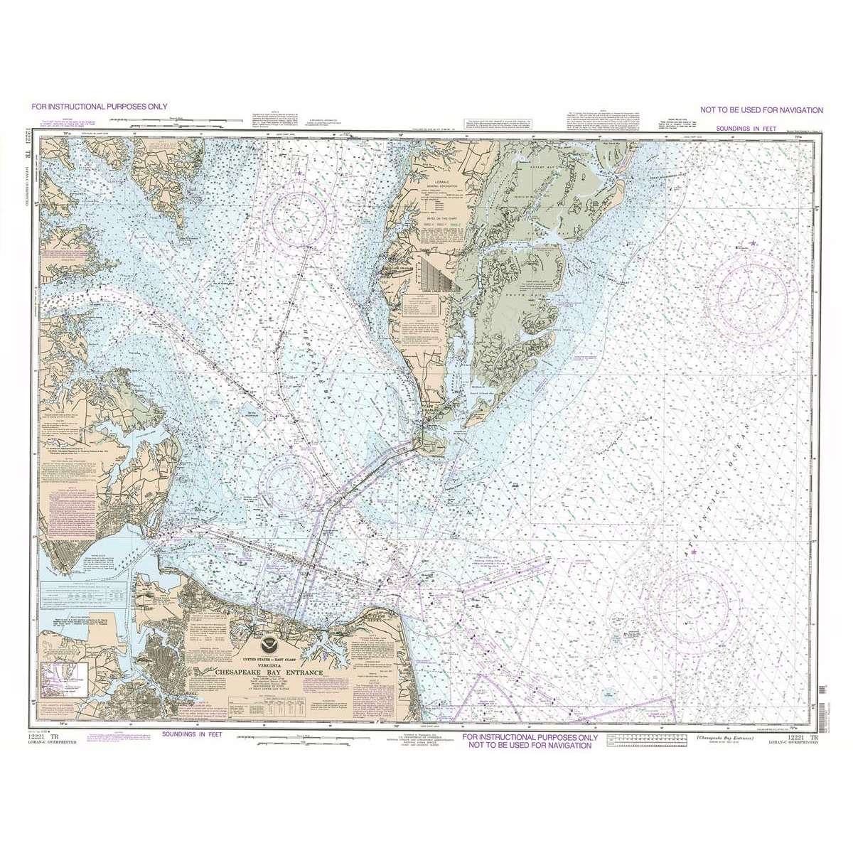 training chart 12221 tr chesapeake bay entrance chesapeak bay charts