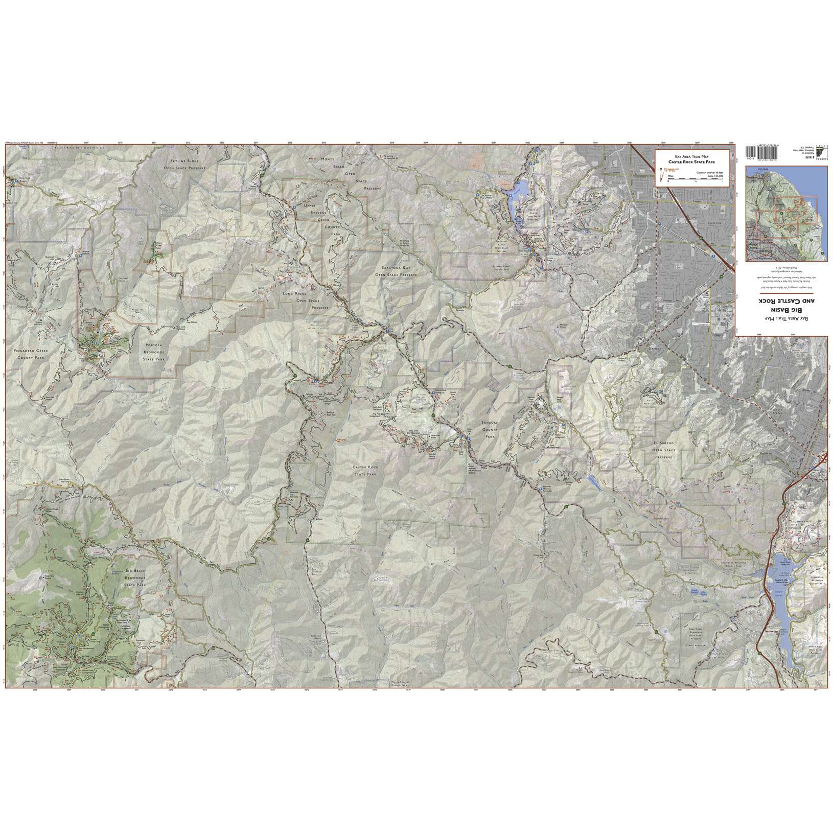big basin trail map travel california travel recreation bay area trail big basin trail map travel california travel recreation bay area trail