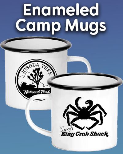 custom enamel camp mugs - paracay