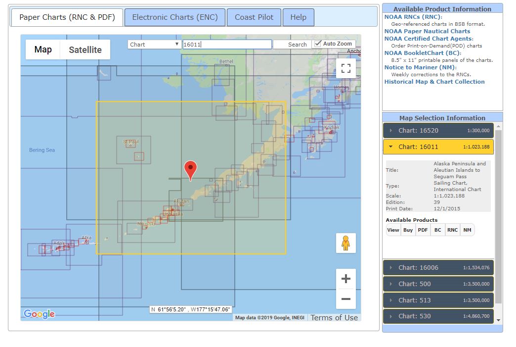 Marine Charts Bc