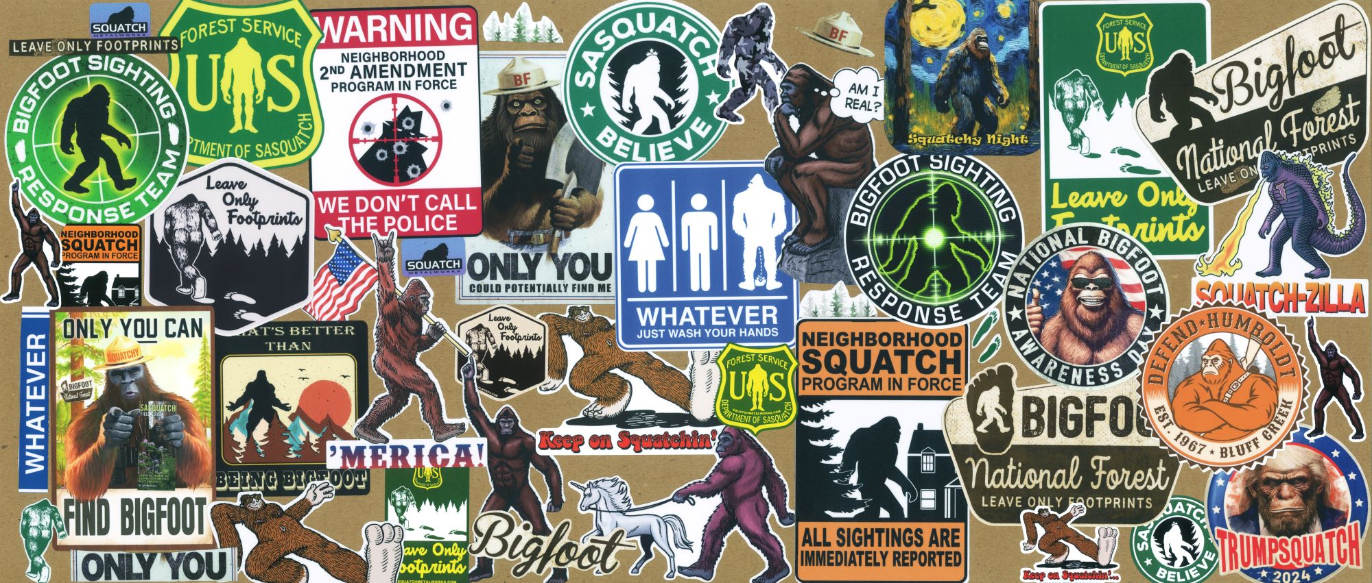 Bigfoot Stickers - Paradise Cay Publications