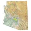 Arizona sectional chart wall map, decorative FAA chart, reference only