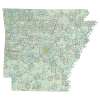 Arkansas sectional chart wall map, decorative FAA chart, reference only