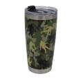 Squatch Metalworks - Green Camo - Stainless-Steel Tumbler with Lid - paracay