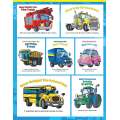 Super Cool Trucks, Tractors, And Cars Coloring Book - Book - Paracay