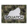 Squatch Metalworks Logo Green Camo - Vinyl Sticker (1 STICKER) - Paracay