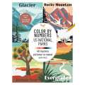 Color By Numbers - US National Parks - 40 Mystery Pictures to Reveal - Book - Paracay