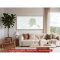 Alaska sectional chart wall map hanging in a living room
