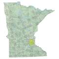 Minnesota sectional chart wall map, decorative FAA chart, reference only
