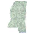 Mississippi sectional chart wall map, decorative FAA chart, reference only