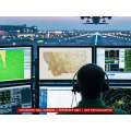 Montana sectional chart wall map on a control tower screen