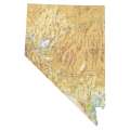 Nevada sectional chart wall map, decorative FAA chart, reference only