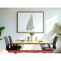 New Hampshire sectional chart wall map hanging in an office