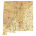 New Mexico sectional chart wall map, decorative FAA chart, reference only