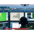 New York sectional chart wall map on a control tower screen