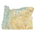 Oregon sectional chart wall map, decorative FAA chart, reference only