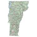 Vermont sectional chart wall map, decorative FAA chart, reference only
