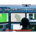 Wisconsin sectional chart wall map on a control tower screen