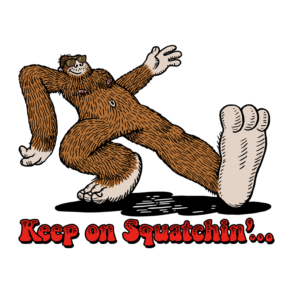 Keep On Squatchin'...STICKER (10 PACK) Paracay