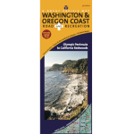 Washington Travel & Recreation Guides :Washington & Oregon Coast Road & Recreation Map