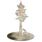 Stainless Steel Redwood Tree With Elk Stand-Up