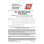 Books for Professional Mariners :Oil Record Book for Ships - USCG And US Secretary Of Transportation