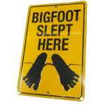 Metal Signs :Bigfoot Slept Here SIGN - Bigfoot Gift